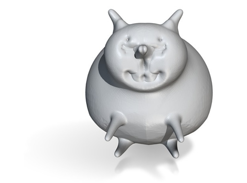 sitting fat cat