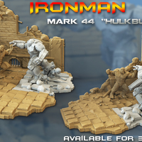 Small Avengers Scene-Ironman Hulkbuster 3d-printable file  3D Printing 137766