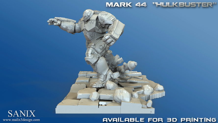 Avengers Scene-Ironman Hulkbuster 3d-printable file  3D Print 137768