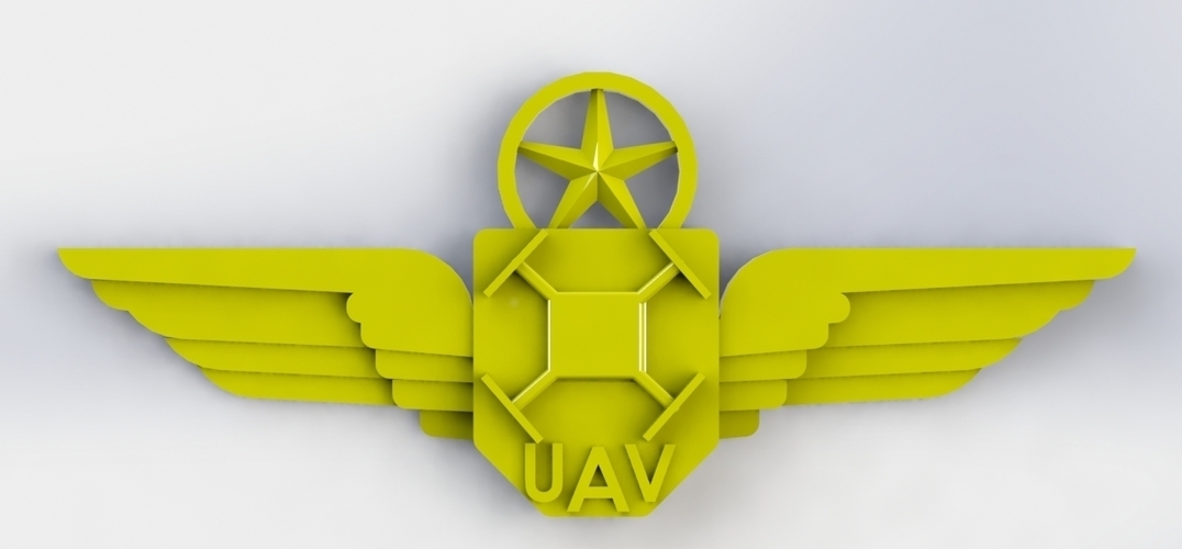 UAV Pilot Wings 3D Print 137865