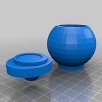 round jar with lid - Thumbnail 2