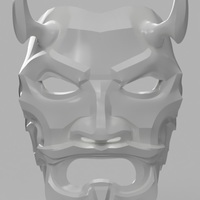 Small Uncle Oni Mask 3D Printing 137910