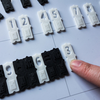 Magnetic braille blocks - Numbers - Thumbnail 5