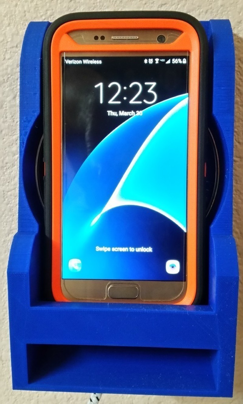 Wireless Charger Cradle for Samsung S7 with Otterbox Case