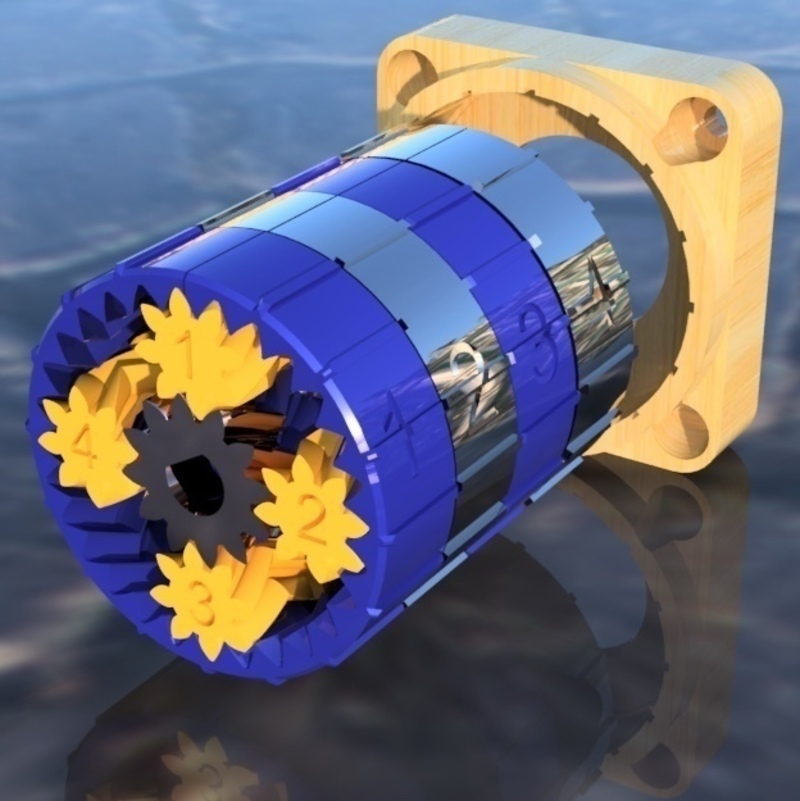 Differential Planetary Gearbox 43.3:1 No Hardware, Less Backlash