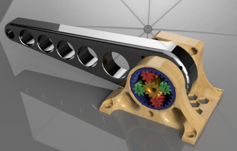 Demo Mount and Demo Arm For Gear Box Project