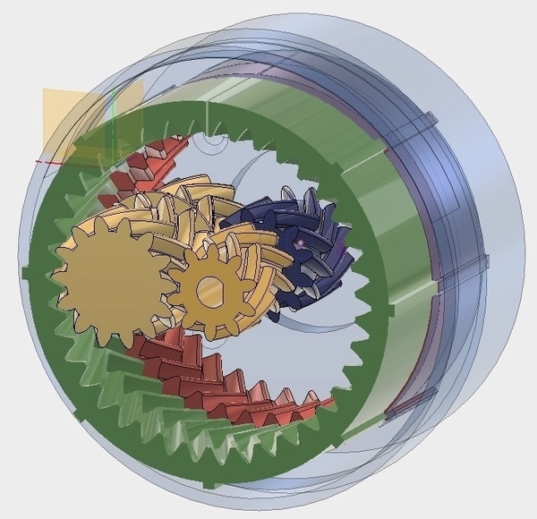 Harmonic Planetary Gear Box (37:1 or 49.3:1) NEMA 17, No Hardwar