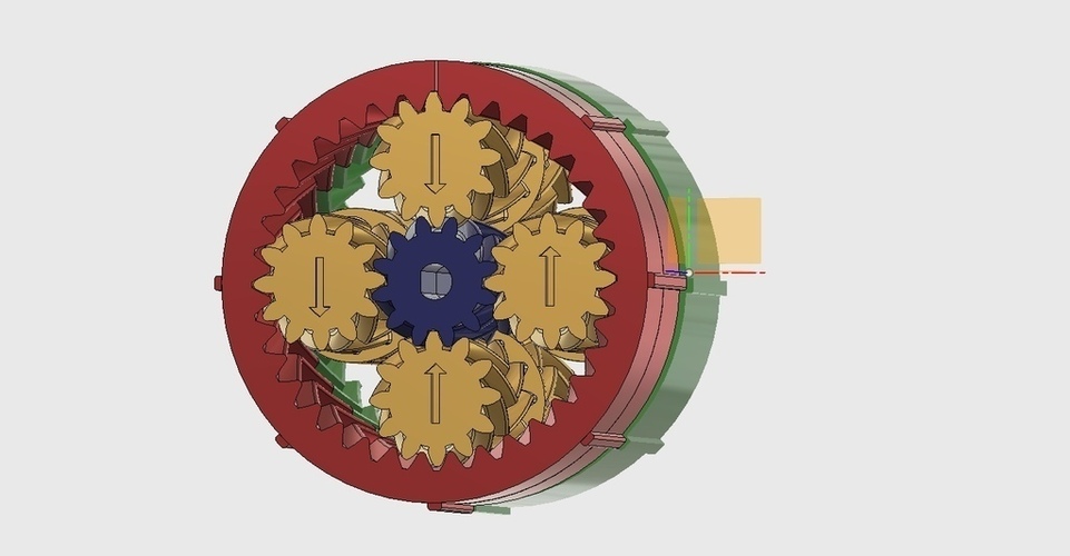 Harmonic Planetary Gear Box (37:1 or 49.3:1) NEMA 17, No Hardwar 3D Print 137992