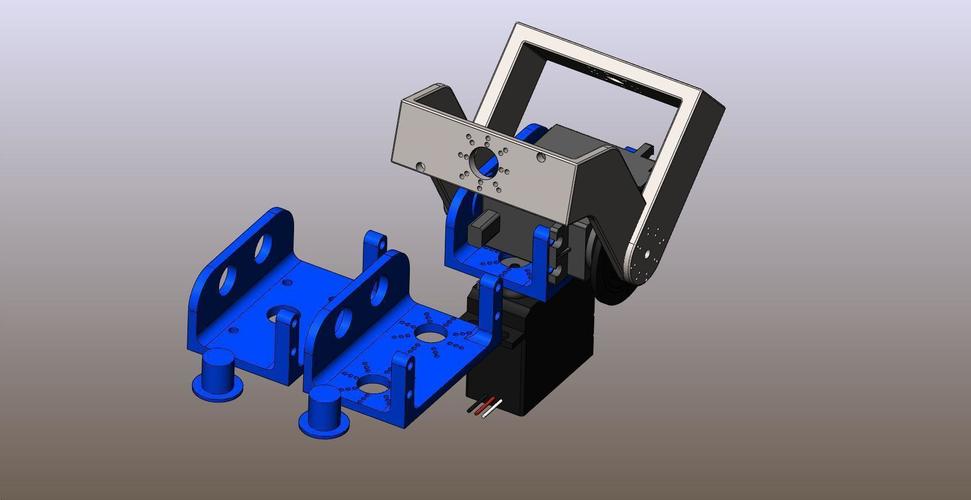 Standard Servos Pan & Tilt Brackets Kit 3D Print 138033