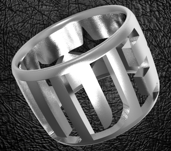 Juventus men's ring  3D Print 138067
