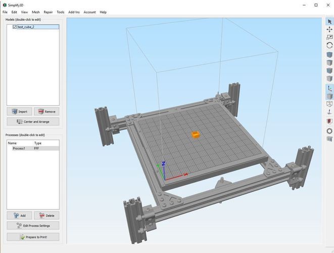 Re-D-Bot bed model for Simplify3d 3D Print 138114