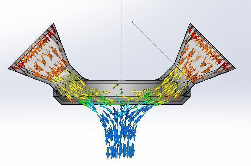 Модель воздуха. Solidworks Flow Simulation. SW Flow Simulation. Absorber Solid Flow Simulation. Skm400 Flow Simulation.