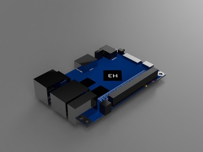 Orange PI PC dimensions 3D Print 138152