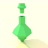 Low poly potion bottle - Thumbnail 2