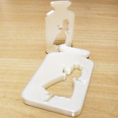 Alice in Bottle (charm design) 3D Print 138305