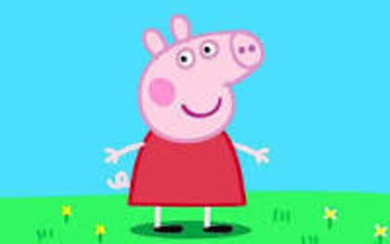 3d realistic Peppa pig head