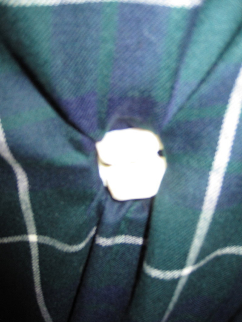 Textile fastener - 2 prong