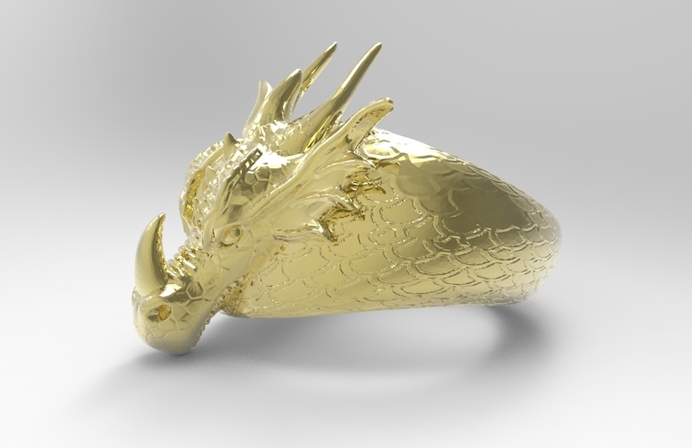 Dragon Ring 3D Print 138424