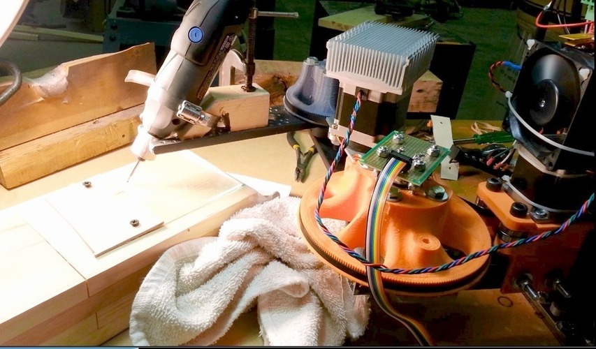Glass Etching Tool for Evezor Scara Robot 3D Print 138447