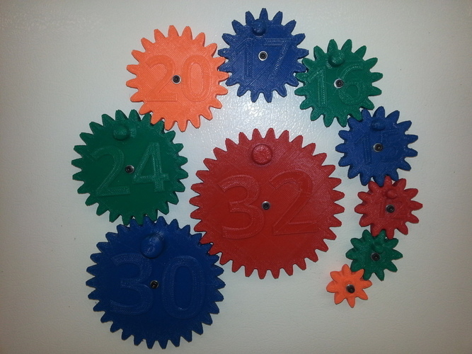 Magnetic Gear Toy 3D Print 138457