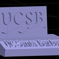 Small UCSB Santa Barbara Gauchos Phone Stand (3 designs) 3D Printing 138469
