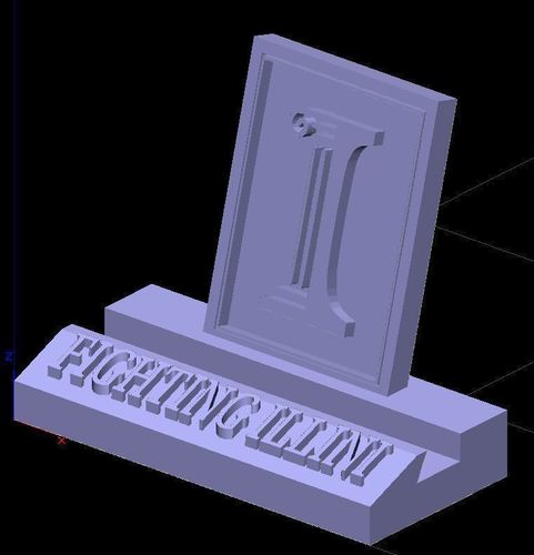 Illinois UIUC Fighting Illini Phone Stand (3 designs) 3D Print 138472