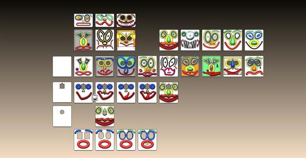 miniFloppyBot Faces