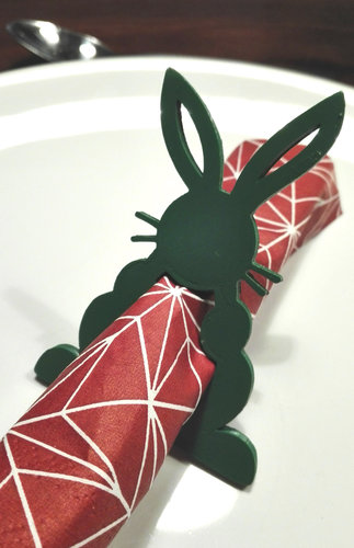Easter bunny - napkin ring 3D Print 138489