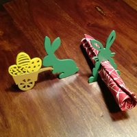 Easter bunny with trolley - Thumbnail 1