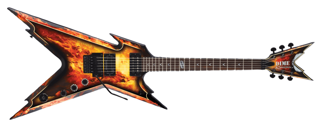 Dean Razorback guitar in scale 1:4 fully 3D printable 3D Print 138520