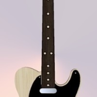 Small Fender Telecaster in perfect scale 1:4 fully 3D printable 3D Printing 138521