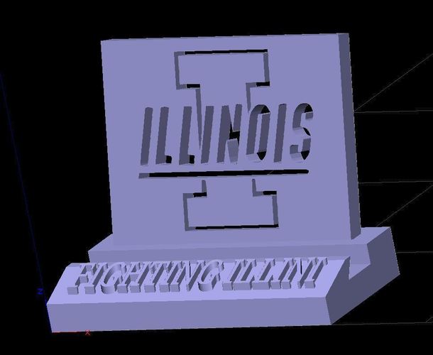 Illinois UIUC Fighting Illini Phone Stand (3 designs) 3D Print 138563