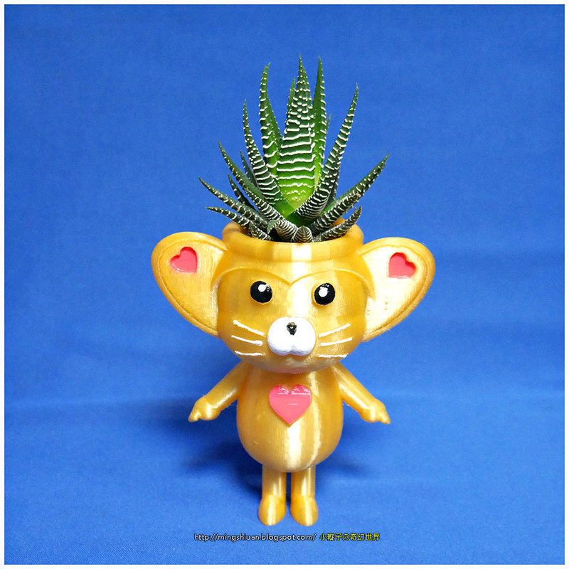 Cute animal - lemur king potted