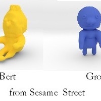ernie, bert and grover from sesame street - Thumbnail 1