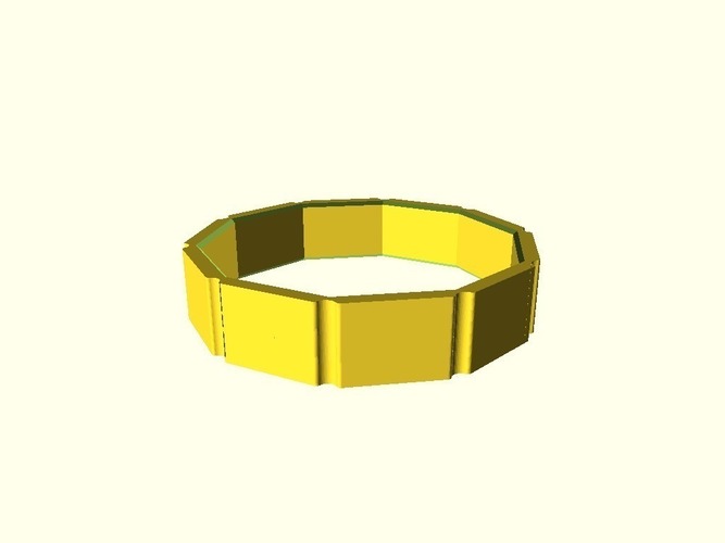 Outer Ring Customizer (OpenScad) 3D Print 138730