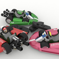 Mario Kart Joy Con Controllers - #Nintendo Switch - Thumbnail 4