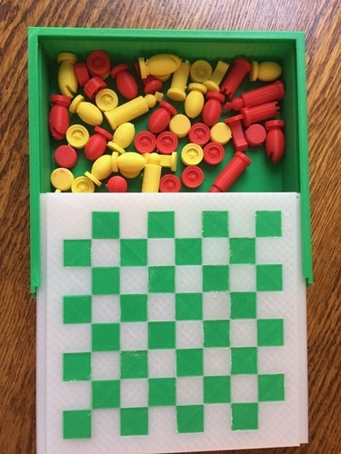 Portable Chess and Checker set 3D Print 138827