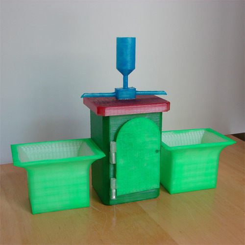 Desktop Planter/Allotment(British) with little shed 3D Print 138857