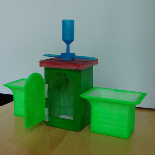 Desktop Planter/Allotment(British) with little shed 3D Print 138861