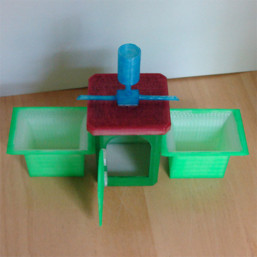 Desktop Planter/Allotment(British) with little shed 3D Print 138862