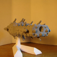 Small Cruiser - Spaceship 3D Printing 138870