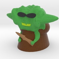 Small cool yoda 3D Printing 13889