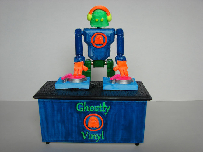 Ghostly Vinyl Challenge Robot DJ 3D Print 138911
