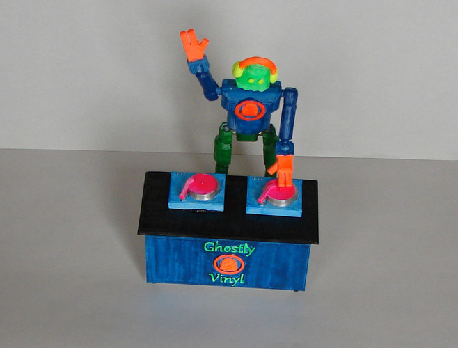 Ghostly Vinyl Challenge Robot DJ 3D Print 138915