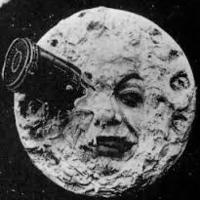 from the earth to the moon  man in moon with rocket in eye - Thumbnail 2