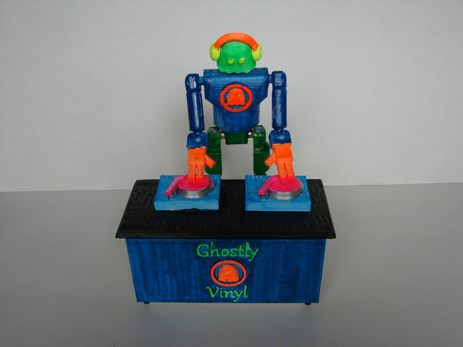 Ghostly Vinyl Challenge Robot DJ 3D Print 138923