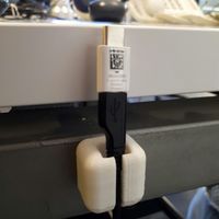 Small usb cabel  holder 3D Printing 138988