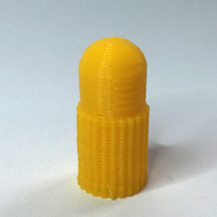 Small Valve Cap for French or Presta Valve with grip 3D Printing 139098
