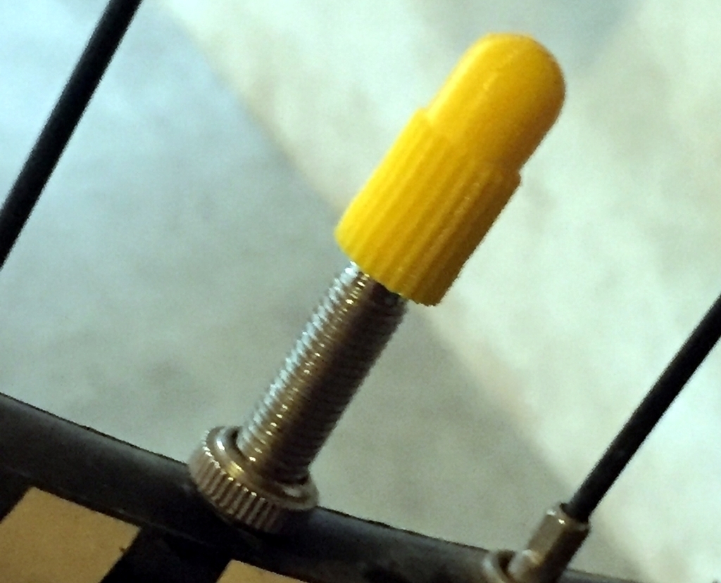 yellow presta valve caps