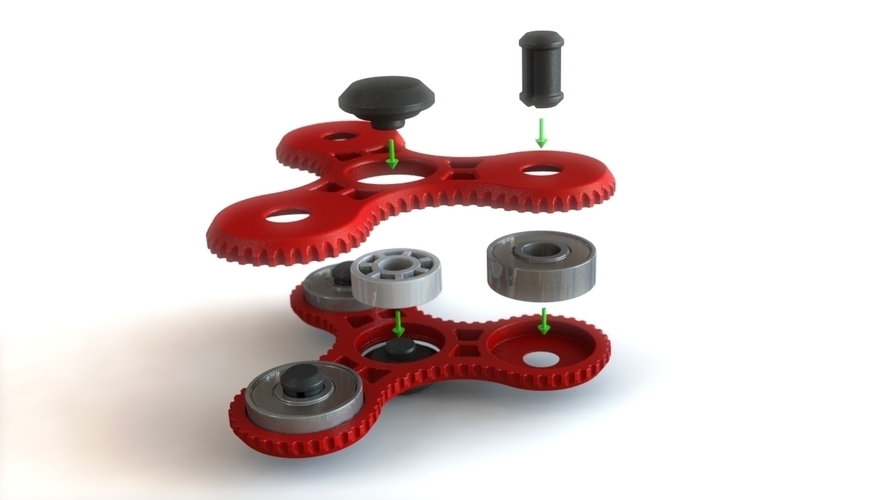 Tri - Spinner V3 (new concept) 3D Print 139200